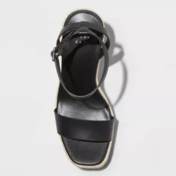 A New Day Tina Black Espadrilles Size 11 - Picture 7 of 7